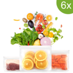 Επαναχρησιμοποιούμενο δοχείο αποθήκευσης (6x)