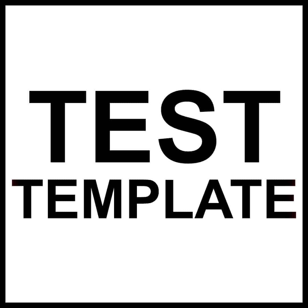 PRODUCT TESTING - TEMPLATE
