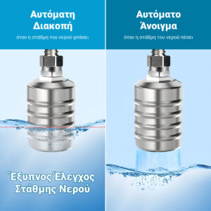 Alternative view of AQUALEVEL™ – Αυτόματη βαλβίδα ελέγχου στάθμης νερού