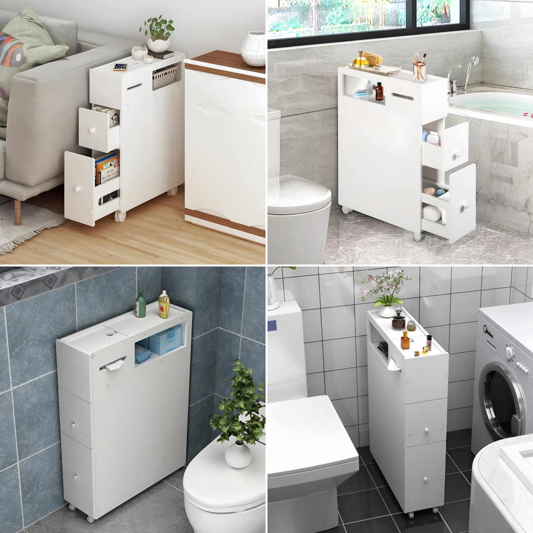 CornerEase™ - Λεπτή Γωνιακή Ντουλάπα για Μπάνιο - Image 4